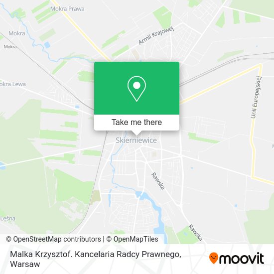 Malka Krzysztof. Kancelaria Radcy Prawnego map