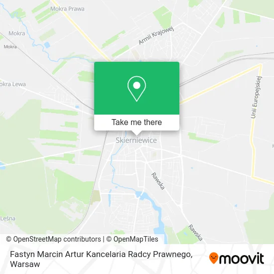 Карта Fastyn Marcin Artur Kancelaria Radcy Prawnego