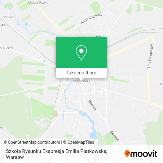 Szkoła Rysunku Ekspresja Emilia Płatkowska map