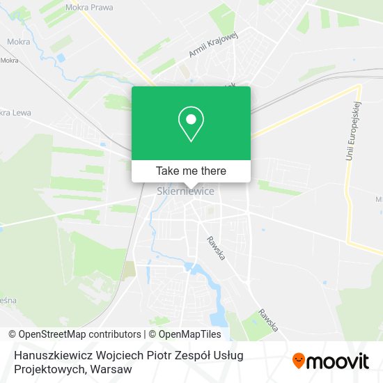 Hanuszkiewicz Wojciech Piotr Zespół Usług Projektowych map