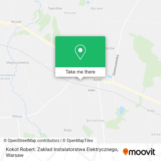 Kokot Robert. Zakład Instalatorstwa Elektrycznego map