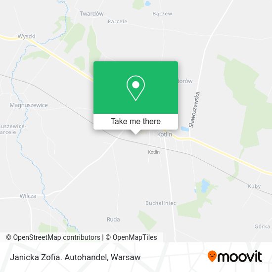 Janicka Zofia. Autohandel map