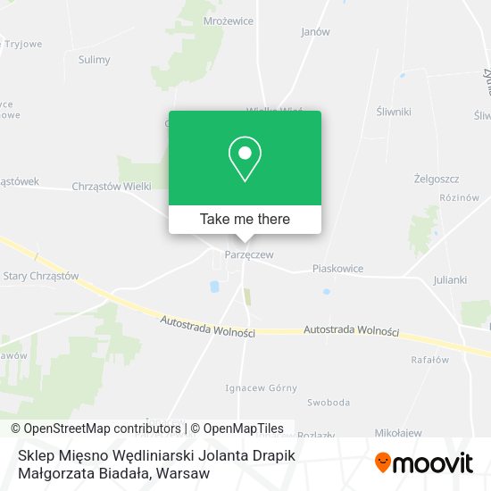 Sklep Mięsno Wędliniarski Jolanta Drapik Małgorzata Biadała map