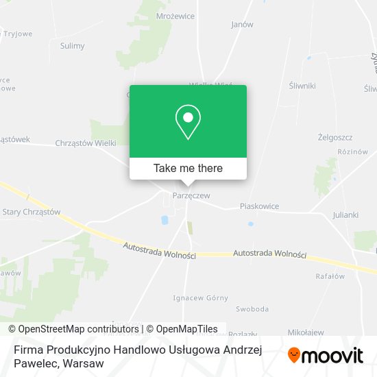 Firma Produkcyjno Handlowo Usługowa Andrzej Pawelec map