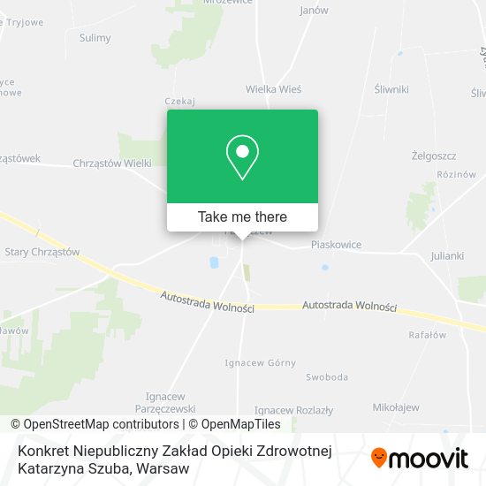 Konkret Niepubliczny Zakład Opieki Zdrowotnej Katarzyna Szuba map