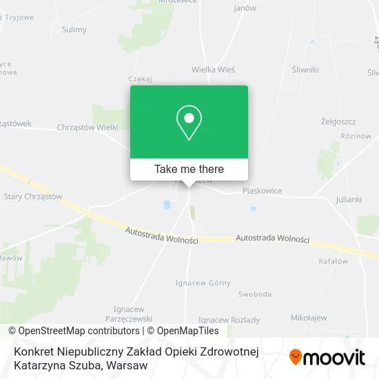 Карта Konkret Niepubliczny Zakład Opieki Zdrowotnej Katarzyna Szuba