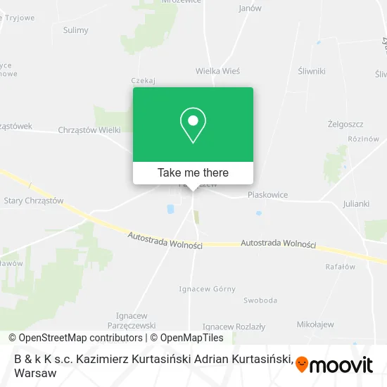 B & k K s.c. Kazimierz Kurtasiński Adrian Kurtasiński map