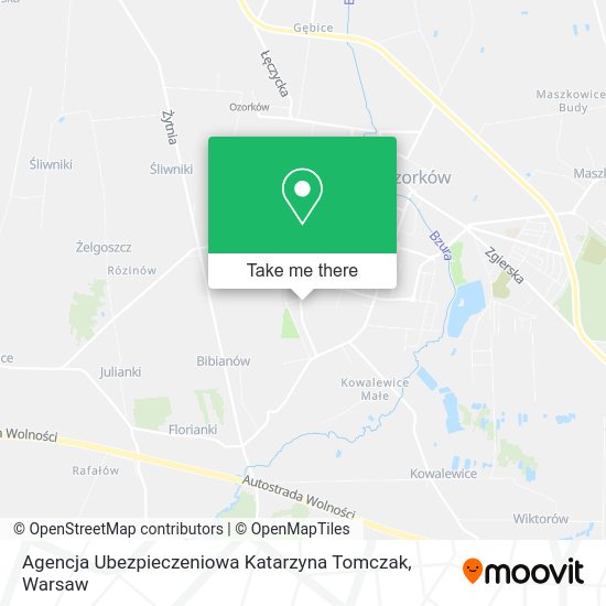 Agencja Ubezpieczeniowa Katarzyna Tomczak map