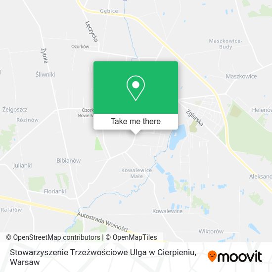 Карта Stowarzyszenie Trzeźwościowe Ulga w Cierpieniu