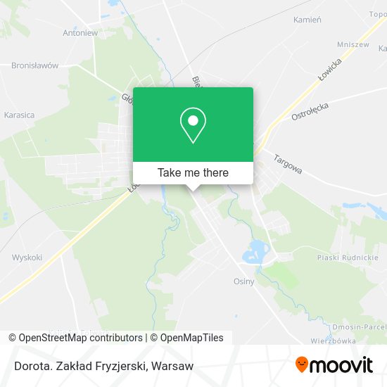 Dorota. Zakład Fryzjerski map