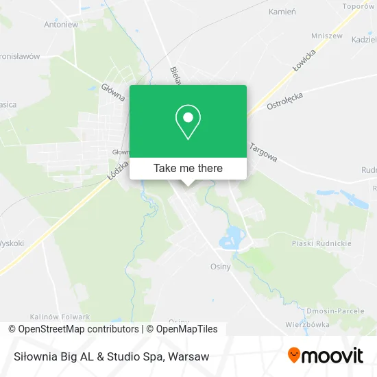 Карта Siłownia Big AL & Studio Spa