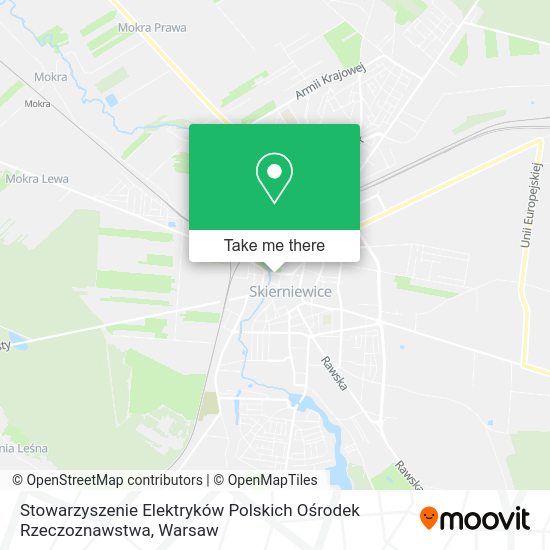 Stowarzyszenie Elektryków Polskich Ośrodek Rzeczoznawstwa map