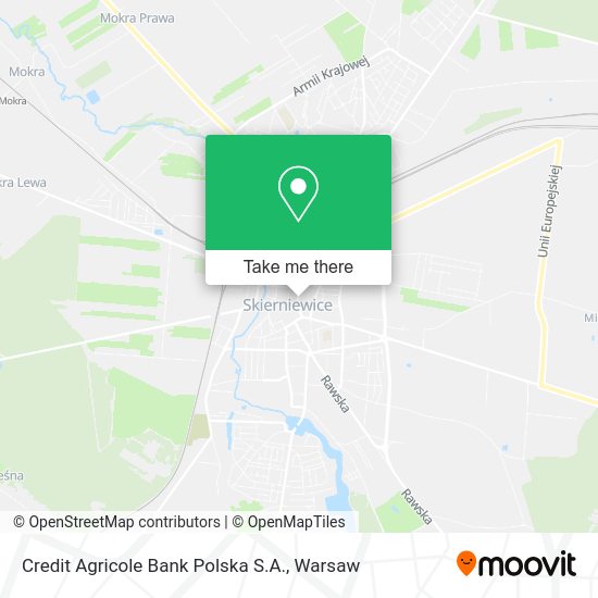 Credit Agricole Bank Polska S.A. map