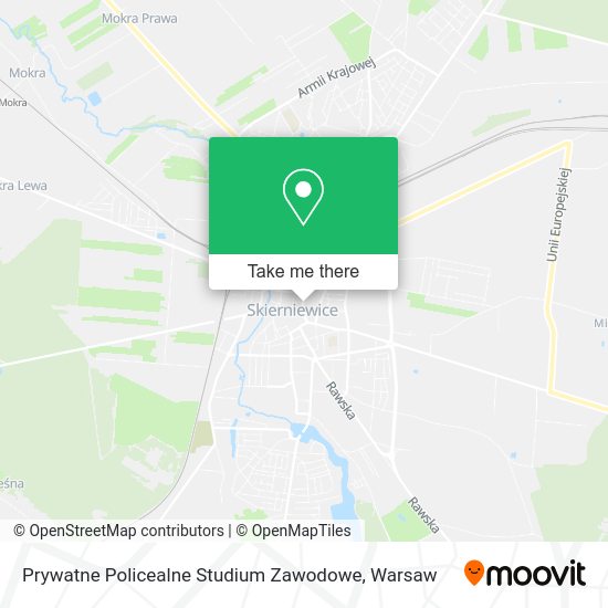 Prywatne Policealne Studium Zawodowe map