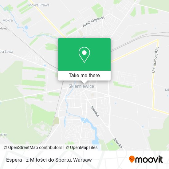 Espera - z Miłości do Sportu map