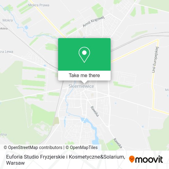 Euforia Studio Fryzjerskie i Kosmetyczne&Solarium map