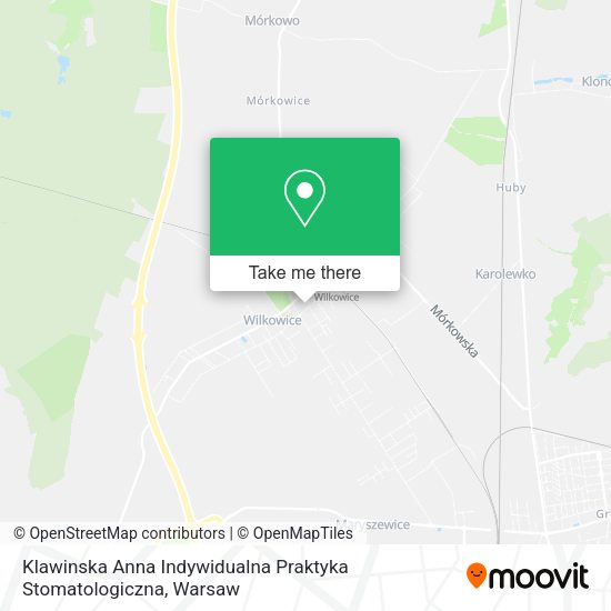 Klawinska Anna Indywidualna Praktyka Stomatologiczna map