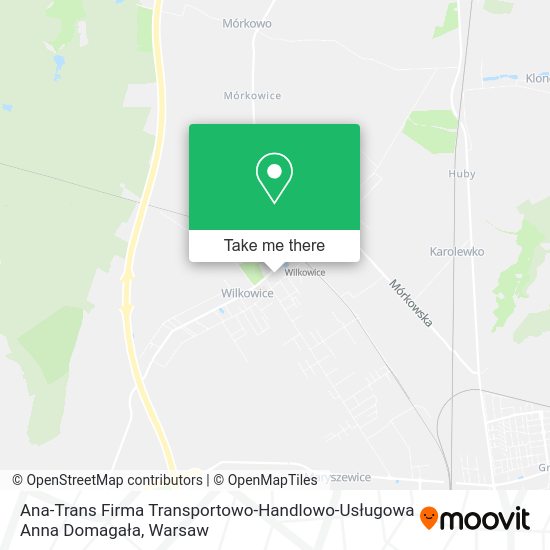 Ana-Trans Firma Transportowo-Handlowo-Usługowa Anna Domagała map