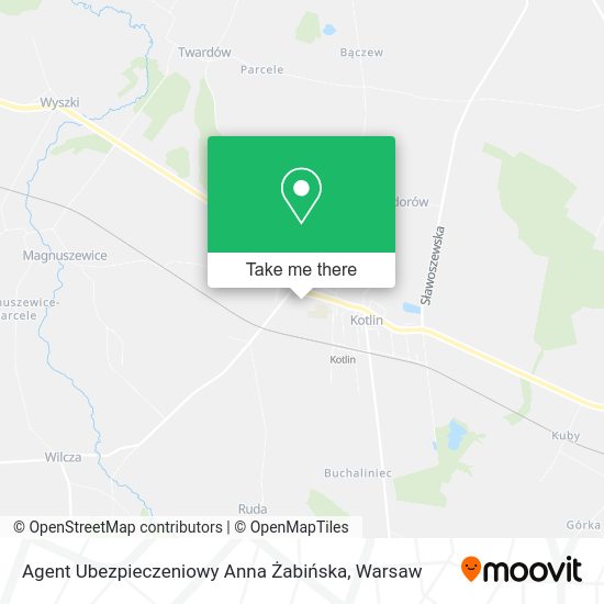 Agent Ubezpieczeniowy Anna Żabińska map