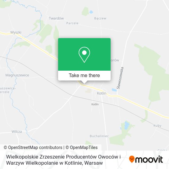 Wielkopolskie Zrzeszenie Producentów Owoców i Warzyw Wielkopolanie w Kotlinie map