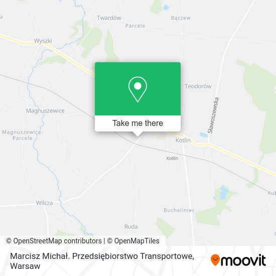 Marcisz Michał. Przedsiębiorstwo Transportowe map