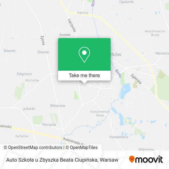 Auto Szkoła u Zbyszka Beata Ciupińska map