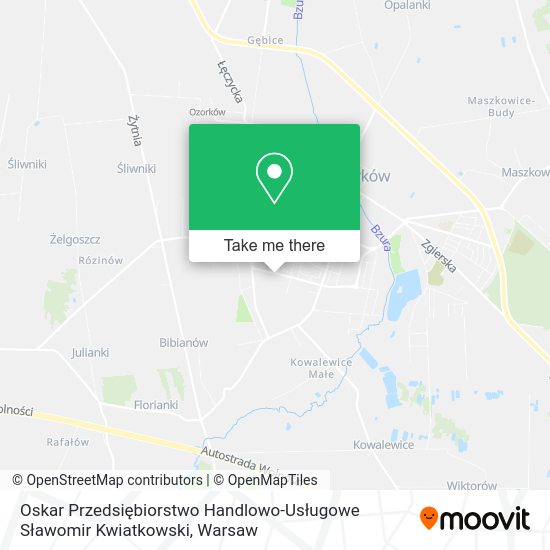 Oskar Przedsiębiorstwo Handlowo-Usługowe Sławomir Kwiatkowski map