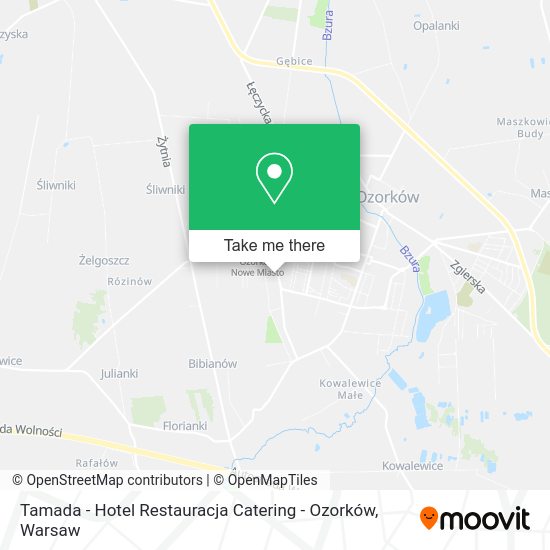 Карта Tamada - Hotel Restauracja Catering - Ozorków