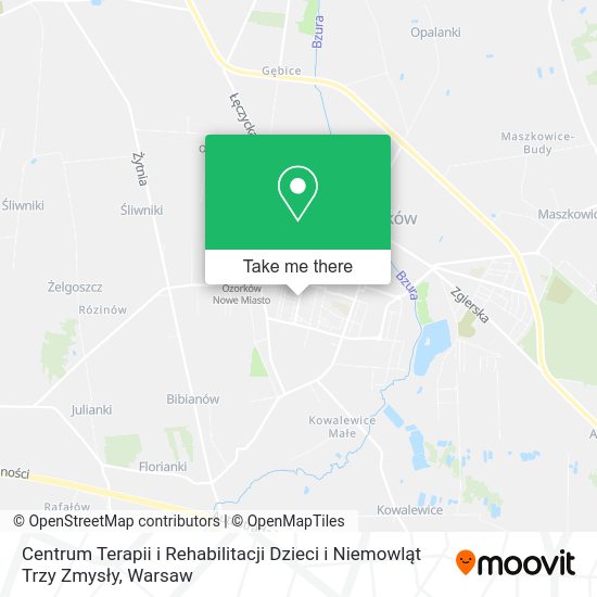Centrum Terapii i Rehabilitacji Dzieci i Niemowląt Trzy Zmysły map