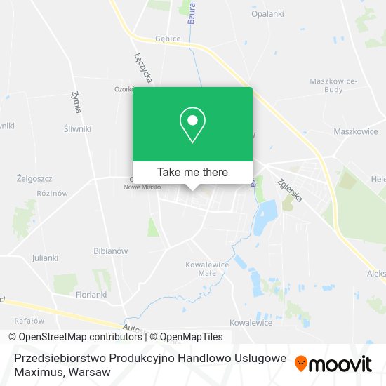 Przedsiebiorstwo Produkcyjno Handlowo Uslugowe Maximus map