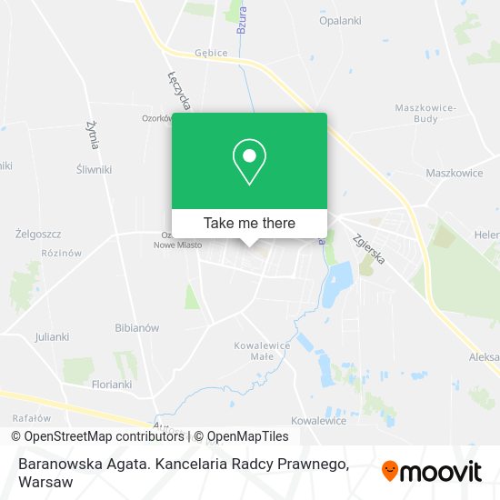 Baranowska Agata. Kancelaria Radcy Prawnego map