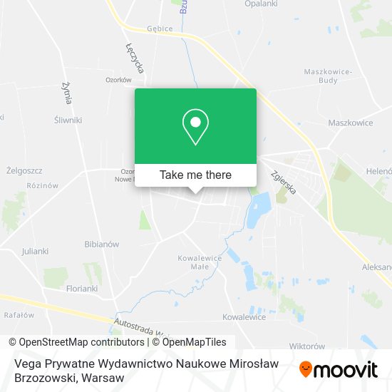 Vega Prywatne Wydawnictwo Naukowe Mirosław Brzozowski map