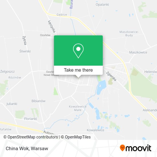 China Wok map