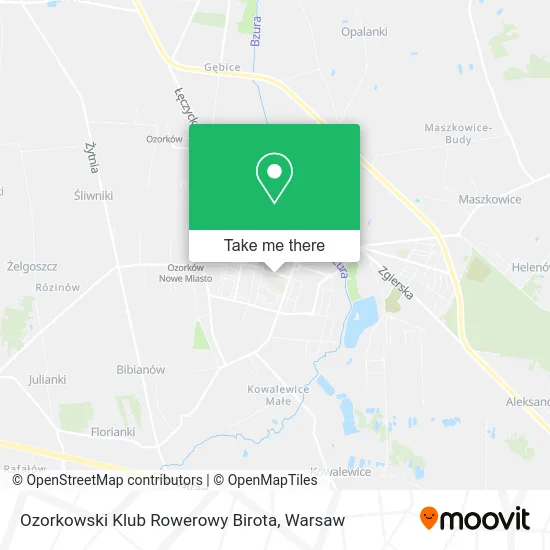 Ozorkowski Klub Rowerowy Birota map