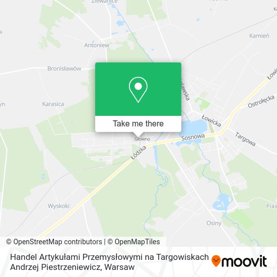 Handel Artykułami Przemysłowymi na Targowiskach Andrzej Piestrzeniewicz map