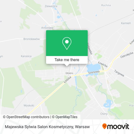 Карта Majewska Sylwia Salon Kosmetyczny