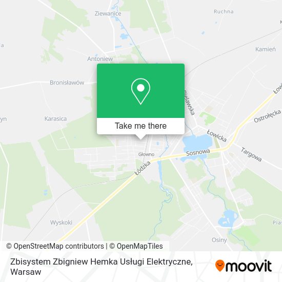 Zbisystem Zbigniew Hemka Usługi Elektryczne map