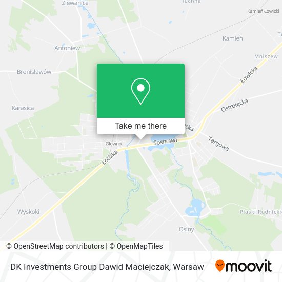 DK Investments Group Dawid Maciejczak map