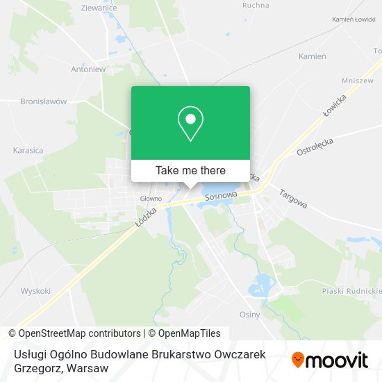 Usługi Ogólno Budowlane Brukarstwo Owczarek Grzegorz map