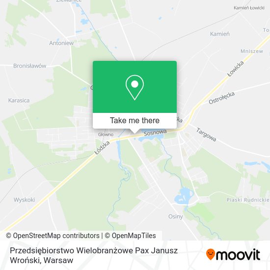 Przedsiębiorstwo Wielobranżowe Pax Janusz Wroński map