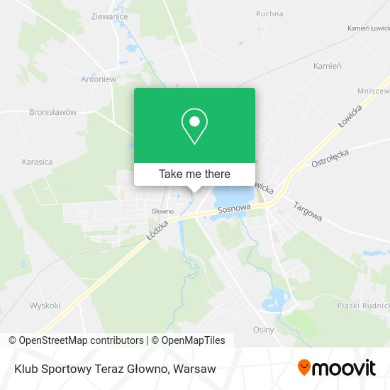 Klub Sportowy Teraz Głowno map