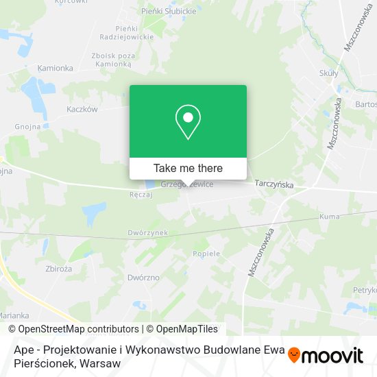 Ape - Projektowanie i Wykonawstwo Budowlane Ewa Pierścionek map