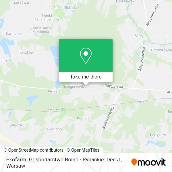 Ekofarm. Gospodarstwo Rolno - Rybackie. Dec J. map