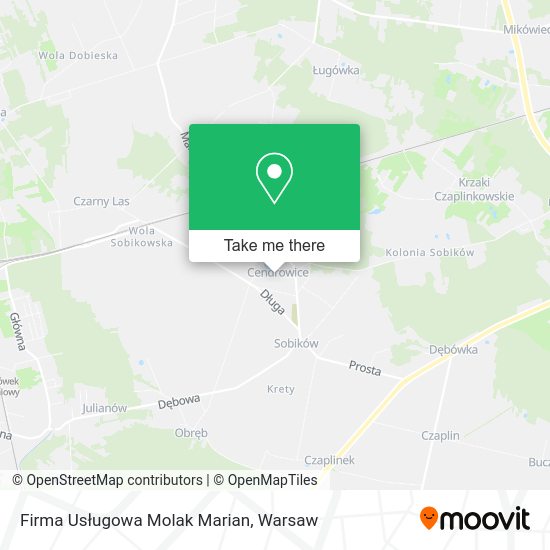 Firma Usługowa Molak Marian map