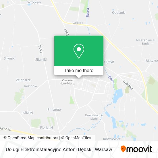 Usługi Elektroinstalacyjne Antoni Dębski map