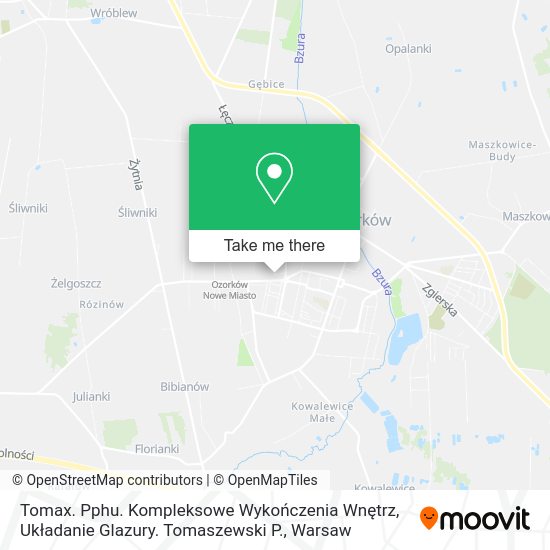 Tomax. Pphu. Kompleksowe Wykończenia Wnętrz, Układanie Glazury. Tomaszewski P. map