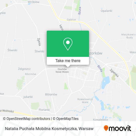 Natalia Puchała Mobilna Kosmetyczka map