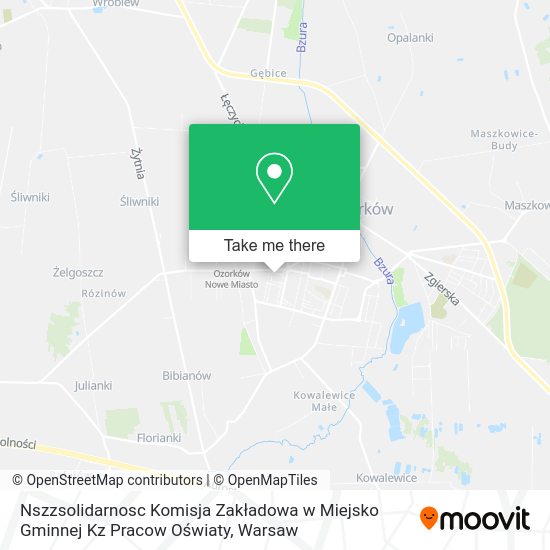 Nszzsolidarnosc Komisja Zakładowa w Miejsko Gminnej Kz Pracow Oświaty map