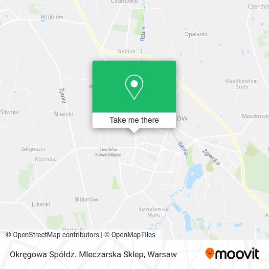 Okręgowa Spółdz. Mleczarska Sklep map