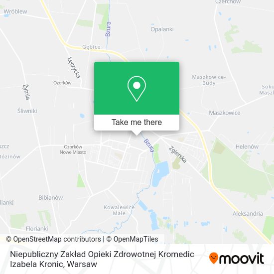 Niepubliczny Zakład Opieki Zdrowotnej Kromedic Izabela Kronic map